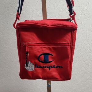 Champion Red Shoulder Bag Lunch Box